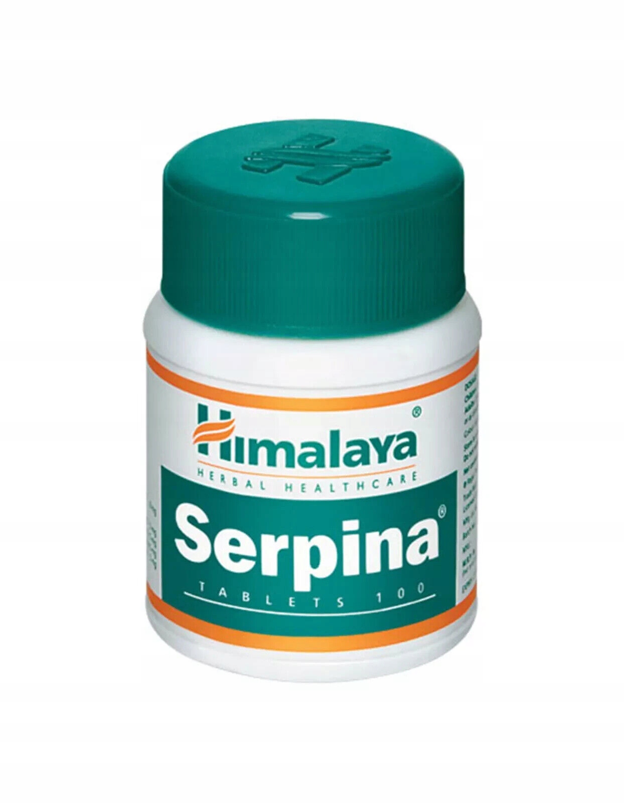 Butelka suplementu dietycznego Serpina od Himalaya Herbal Healthcare.